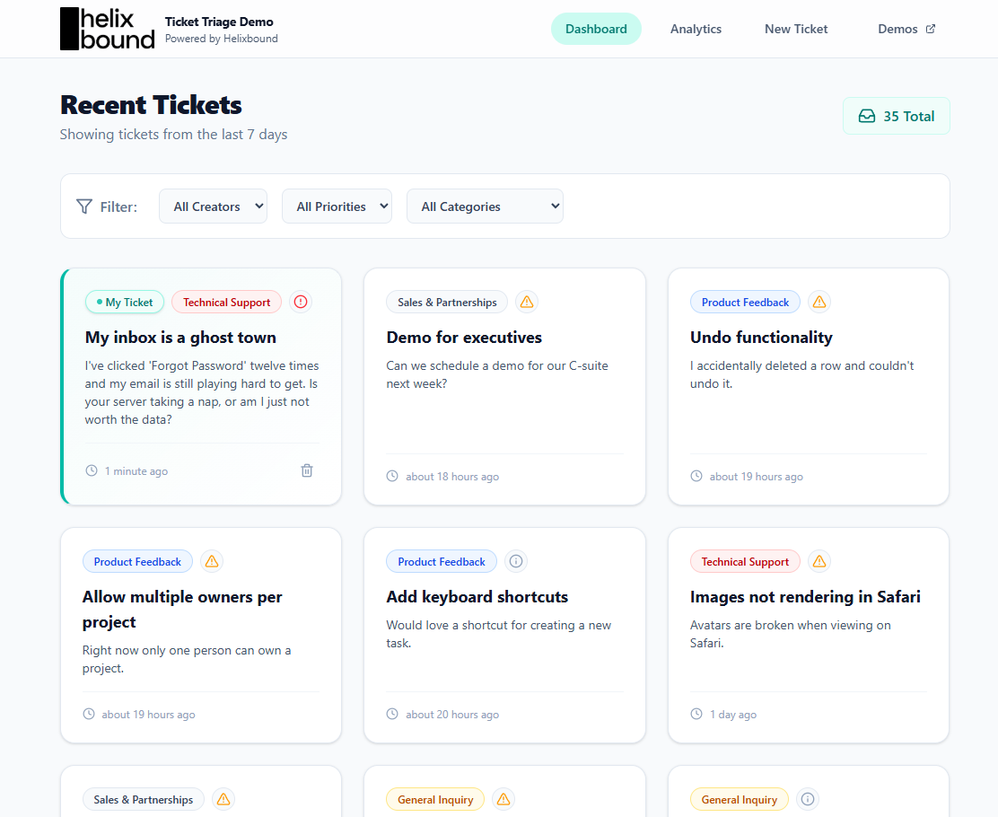 Ticket Triage Application